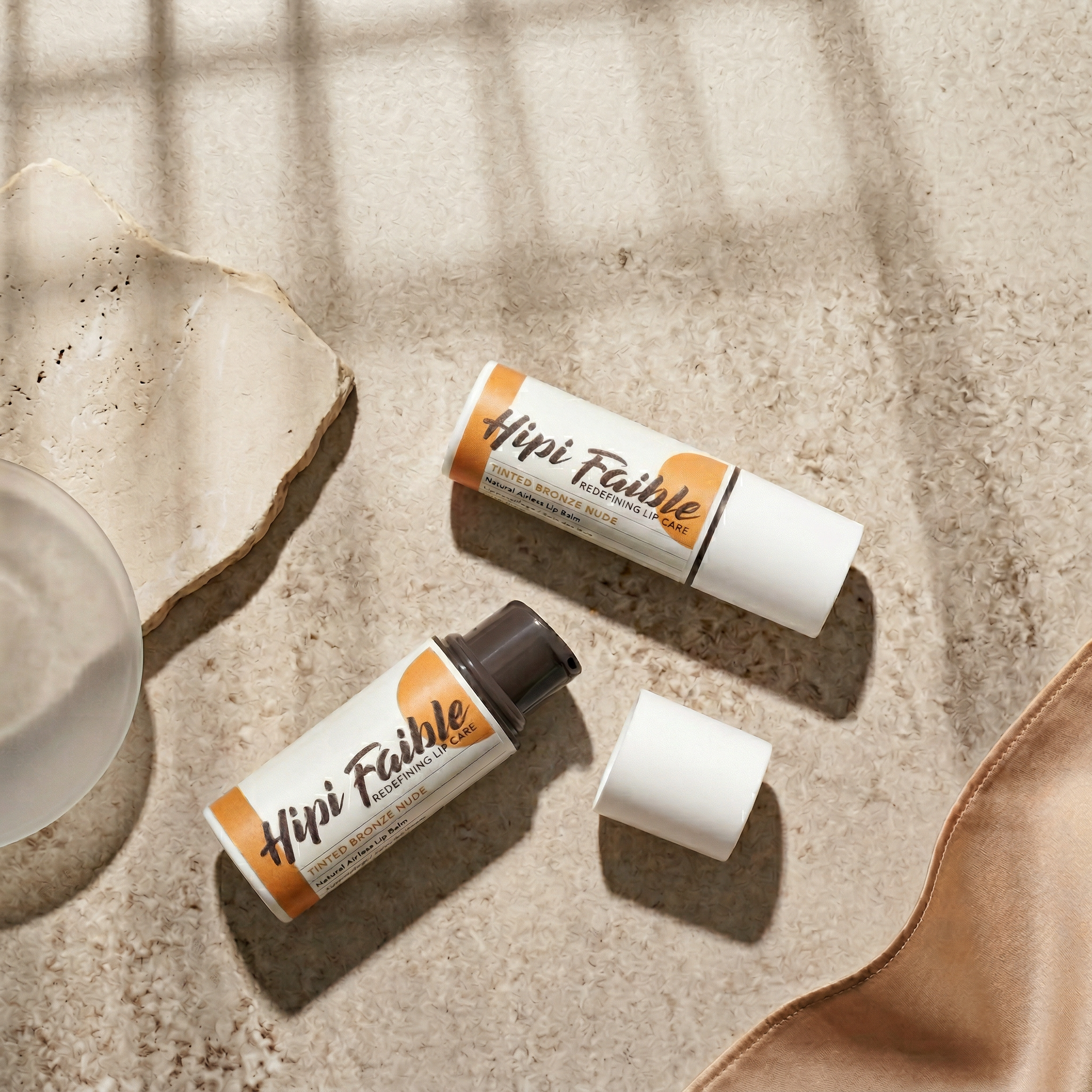 Hipi Faible Lip Balm – Tinted Bronze Nude, 6 ml - JANIMARE