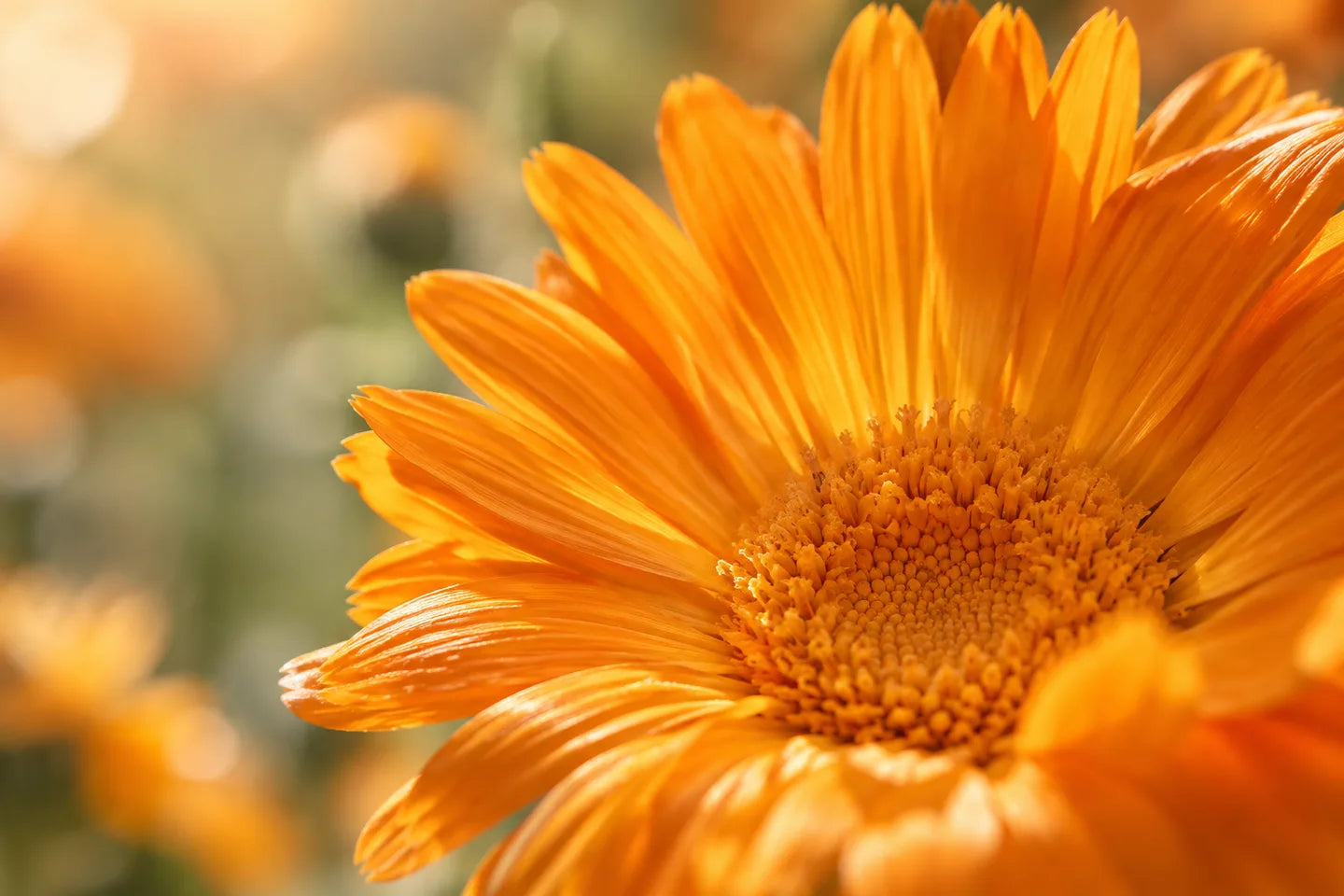 Orange Ringelblumenblüte
