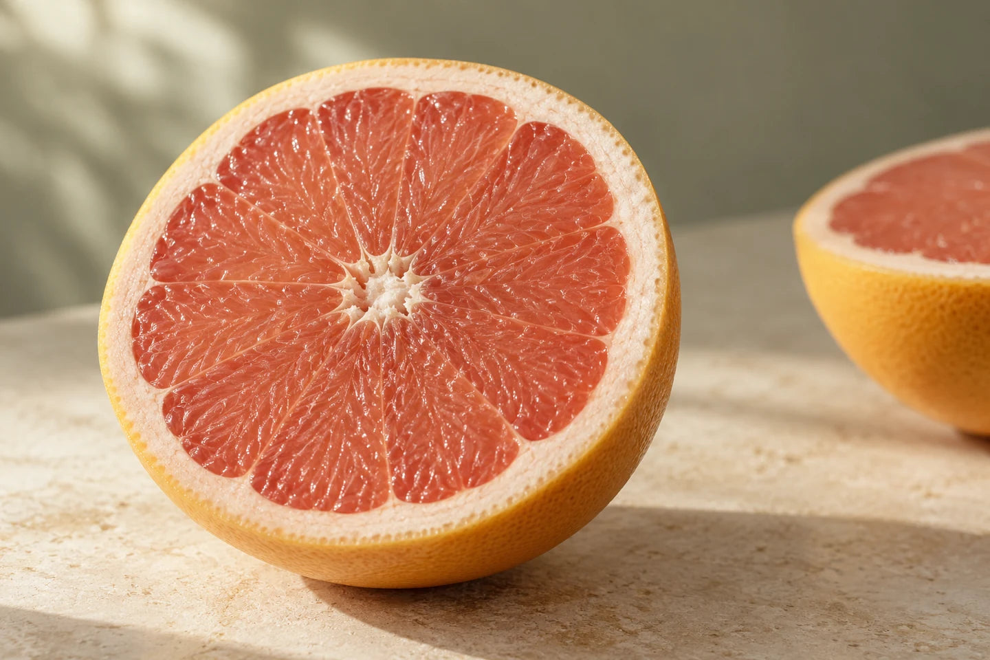 Aufgeschnittene Grapefruit
