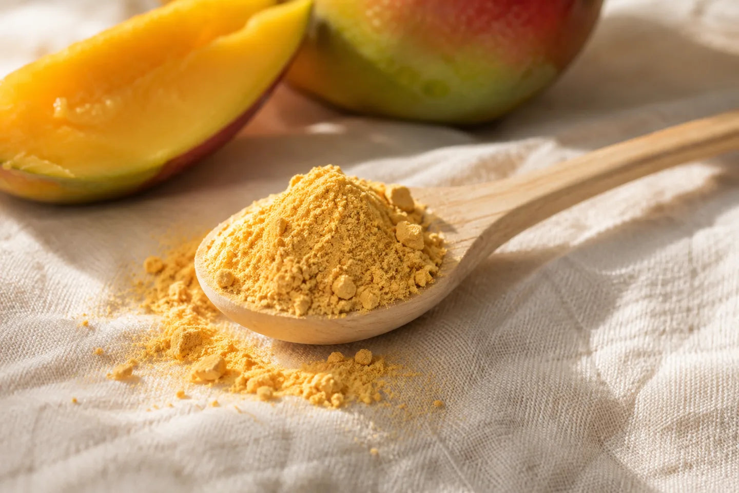 Illustrative Rohstoffdarstellung für Mangofruchtextrakt