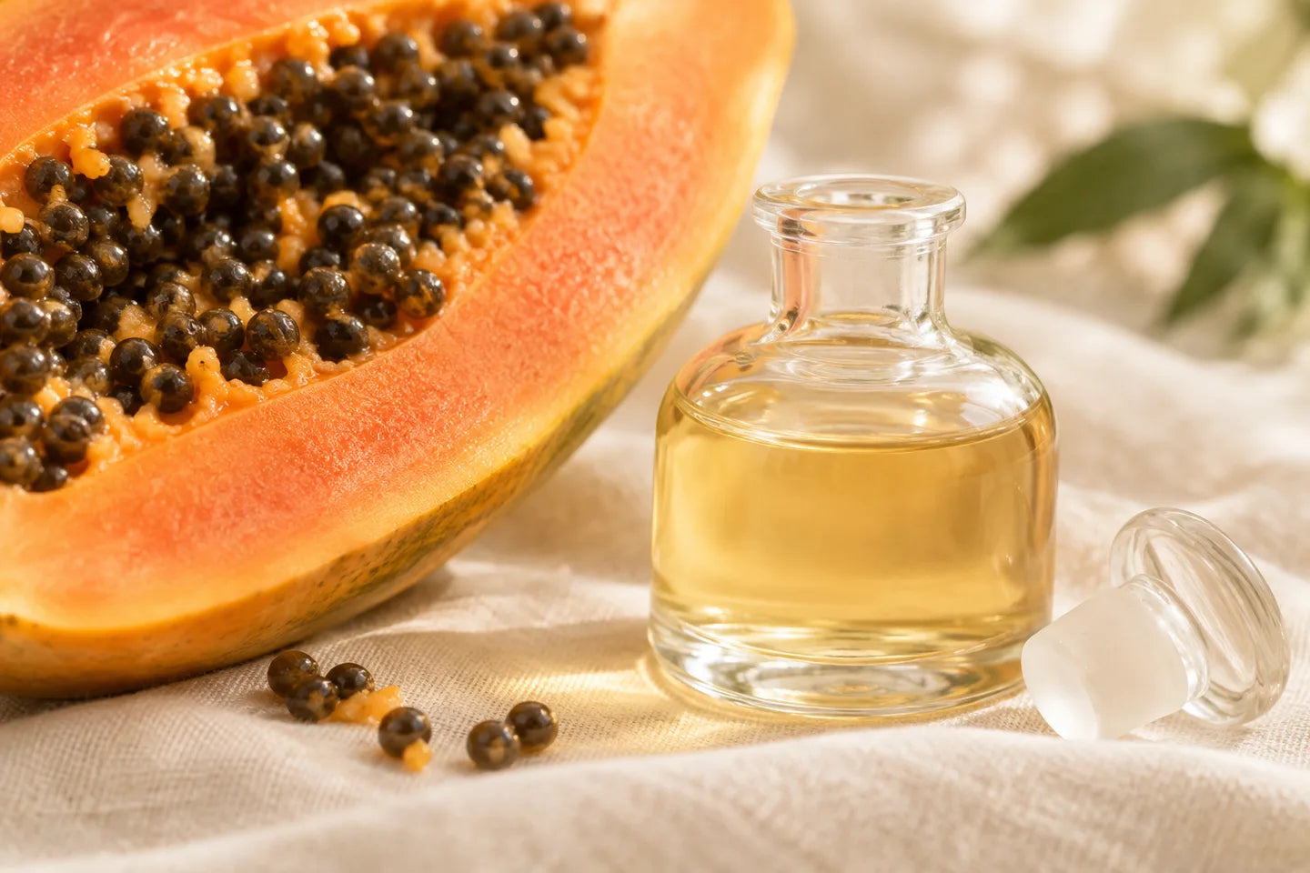 Illustrative Rohstoffdarstellung für Papaya-Extrakt